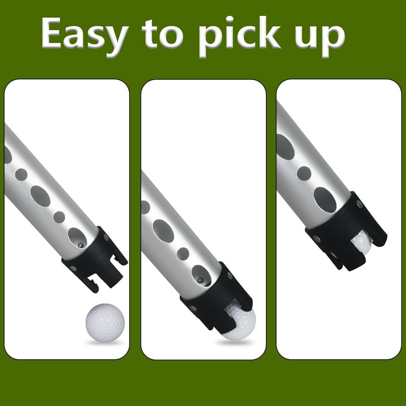 LOVACE Golf Ball Retriever, Aluminum Golf Ball Picker Upper Tube - Image 3